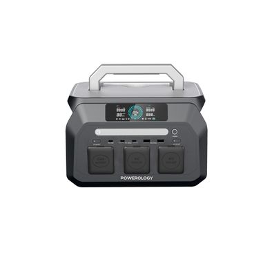 Powerology 800W Portable Power Station with Flashlight, P...
