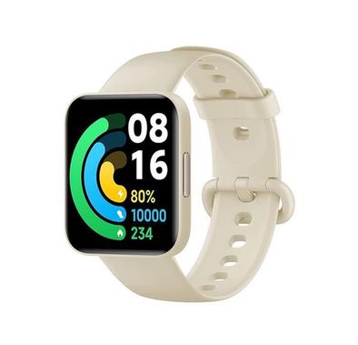 Xiaomi POCO Smartwatch, up to 14 Days Battery Life, 1.6" AMOLED Display, Bluetooth 5.0, Android & iOS, Heart Rate Tracking, Breathing Training, Stress Monitoring, Accelerometer, Gyroscope, Electronic Compass, GPS - Ivory