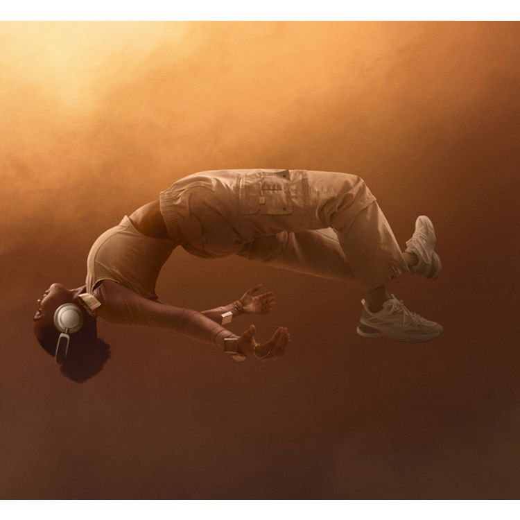 Urbanista Los Angeles Solar-Powered Wireless Headphones with Ambient Sound, Siri and Google Voice Assistant, Compatible with iOS & Android, Virtually Infinite Playtime - Sand Gold