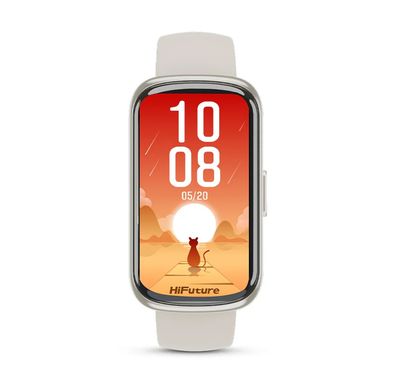 HiFuture EVO2 Smart Watch with 1.47" IPS Display, Up to 7 Days Battery Life, Health Monitoring, Calorie & Step Count, Lightweight Design - Beige