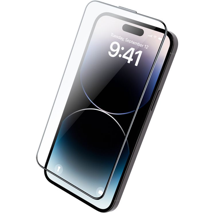 واقي شاشة Froog HD لهاتف iPhone 14 Pro، مضاد لبصمات الأصابع، مقاوم للماء، مقاوم للخدش - شفاف