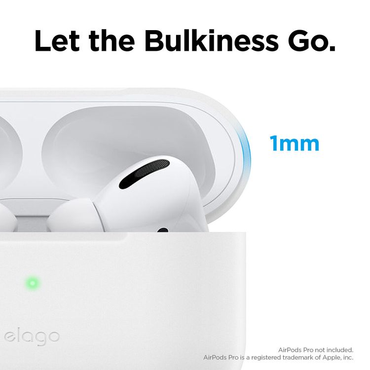 Elago Basic Slim Case for Apple Airpods Pro - Night Glow Blue