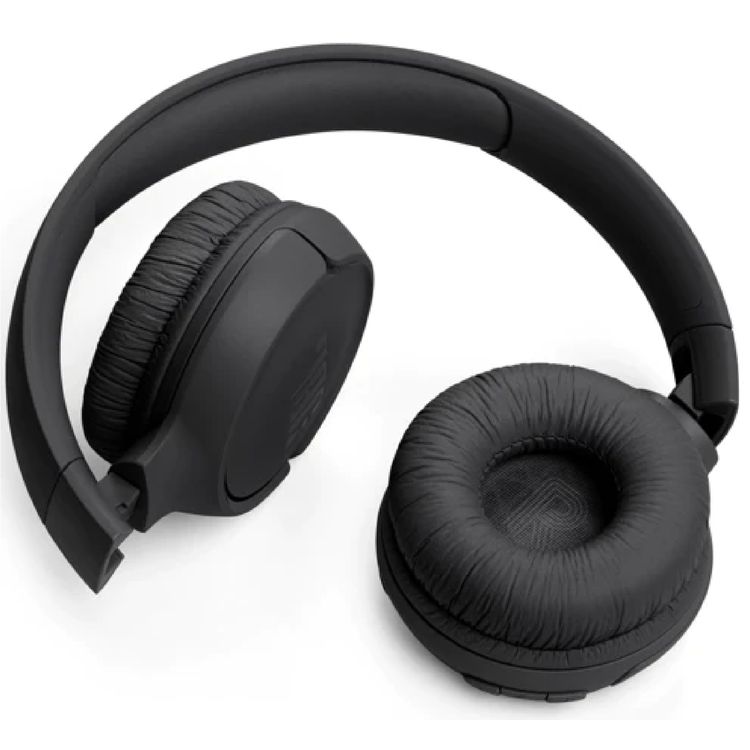 JBL Tune 520BT Wireless On-Ear Headphone with Multi-point Connections, Comfortable & Foldable Design, JBL Pure Bass Sound, Fast Charge, Voice Aware Technology - Black