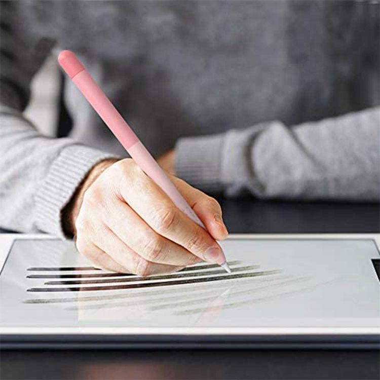 AhaStyle Gradient Colorful Ultra-Thin Sleeve Suitable for Apple Pencil 2nd Gen, Soft Silicone Material, Lightweight, Durable Compatible with all-new Apple Pencil - Pink