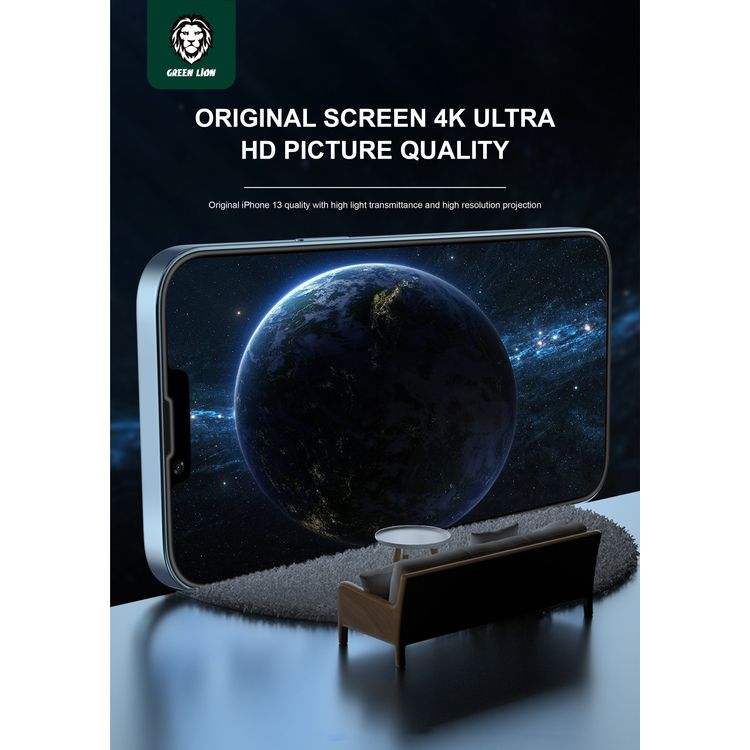 Green Lion 3D Silicone HD Glass Screen Protector for iPhone 13 Pro Max 6.7 inch - Clear