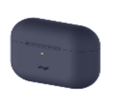 ELAGO Silicone Case with Anti-Lost Ring Compatible for AirPods 3, Scratch Resistant, Drop Resistant, Dustproof & Absorbing Silicone Protective Cover with Hang Case Suitable with Wireless Charger - Jean Indigo