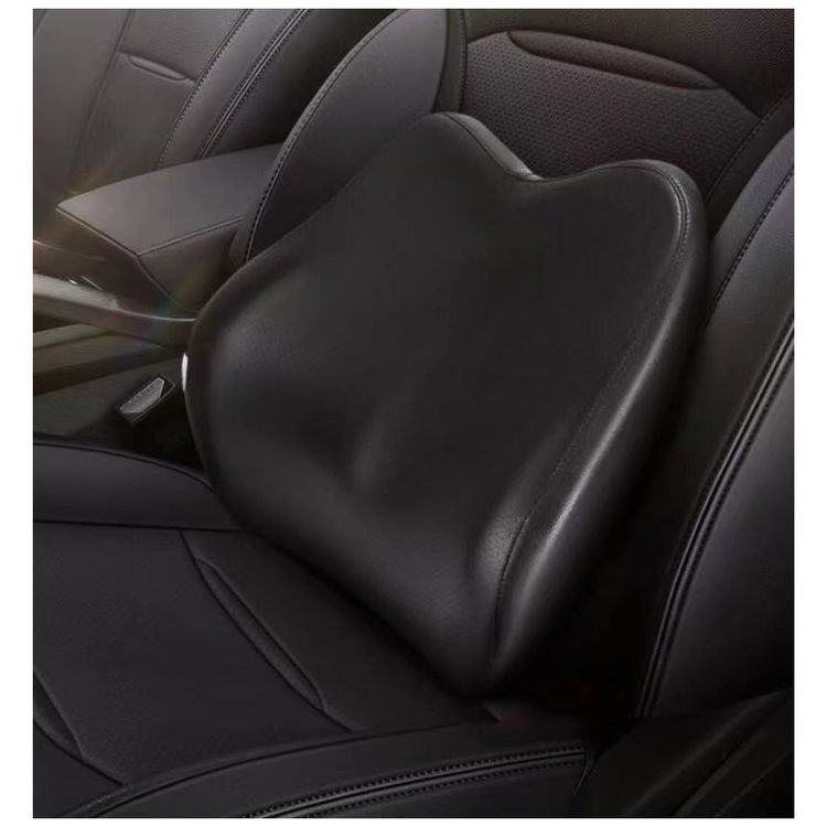 Green Lion Car Seat Back Cushion with Unique Design, Premium Quality, Memory Foam - Black