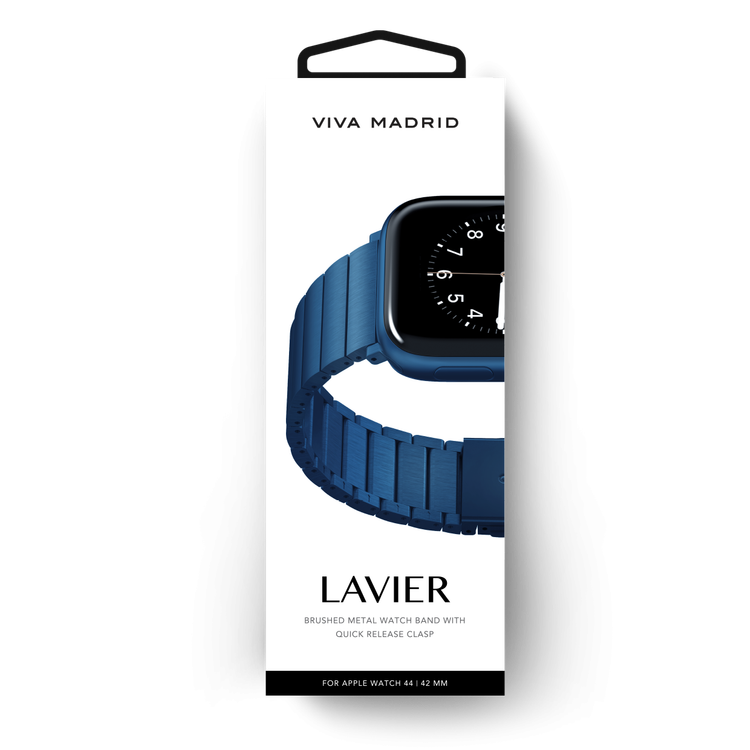 Viva Madrid Lavier Metal Watch Strap For Apple Watch 42/44MM - Blue