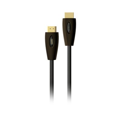 كابل Levelo HDMI بجودة Ultra HD، غلاف من سبائك الزنك، سرعة فائقة، ديناميك HDR، دقة تصل إلى 10K، طول الكابل 2 متر، موصل مطلي بالذهب عيار 24K، توصيل وتشغيل - أسود.