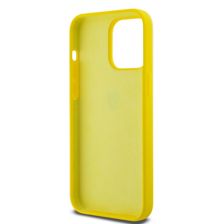 Ferrari iPhone 15 Pro Max For Silicone Case with All Over SF Pattern - Yellow