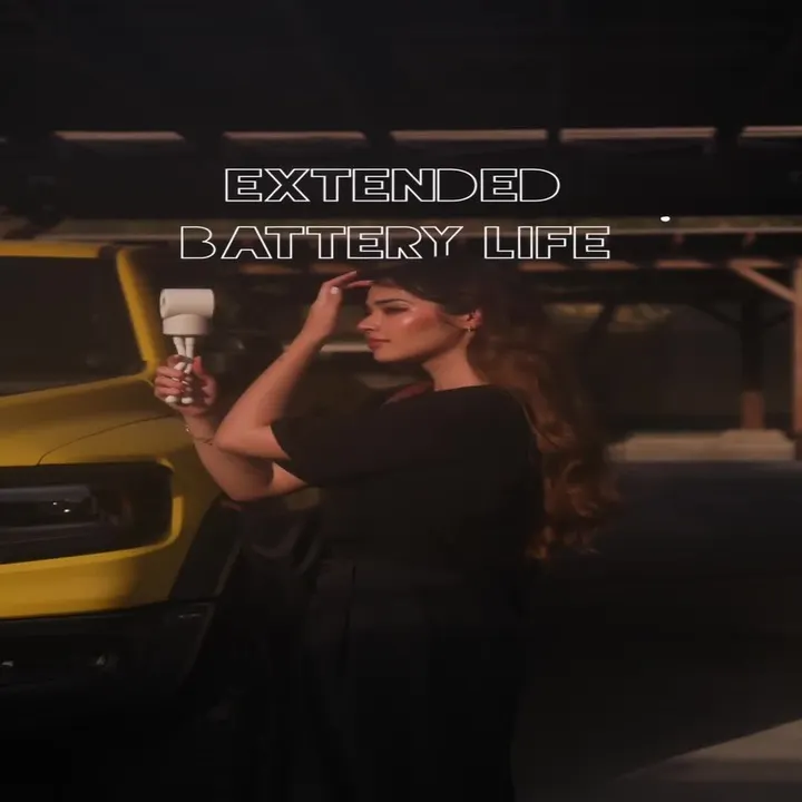 Porodo Coolflex Mini Handheld Fan with Flexible Tripods, Up to 4.5 Hours Working Time, 3 Speed Levels, USB-C Charging Port, Adjustable Airflow, Multi-Scent Usage, Effortless Portability - White