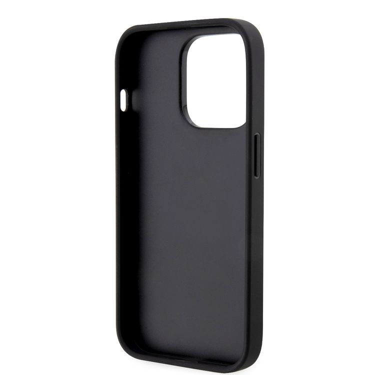 U.S.Polo Assn. PU Leather HS Pattern Case for iPhone 15 Series - Black - iPhone 15 Pro