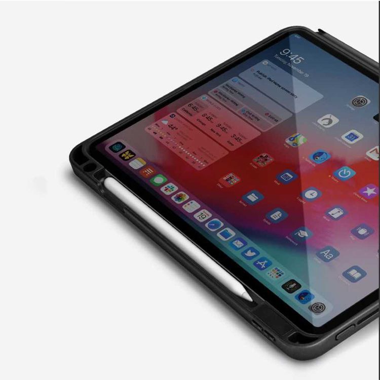 Viva Madrid Elegante Anti-Microbial Folio Case for Apple Pencil Holder Compatible for iPad 10.8" ( 2020 ), Shock Resistant, Scratches Resistant, Easy Access to All Ports