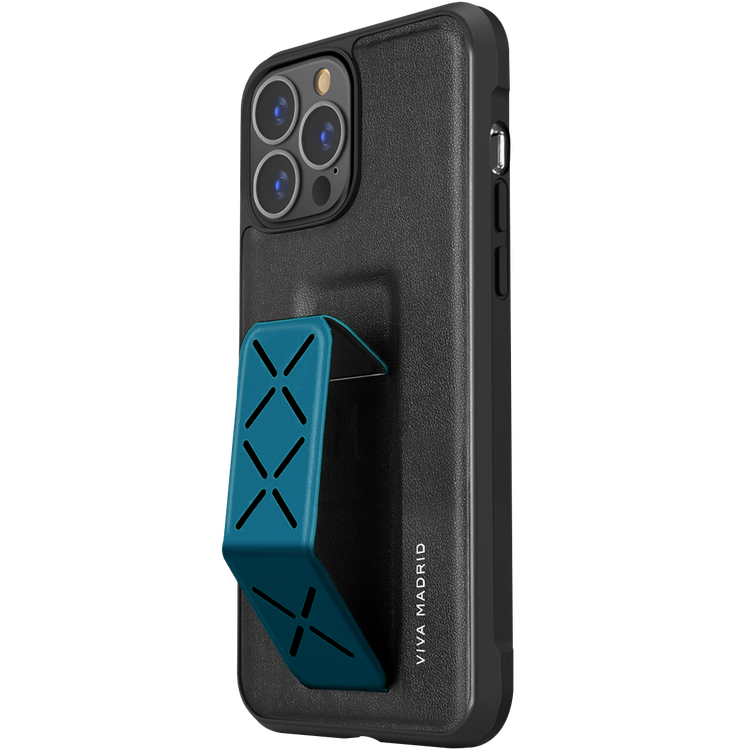 Viva Madrid Synthetic leather Morphix Case with Foldable Multi-functional Handle Grip Stand Compatible for iPhone 13 Pro