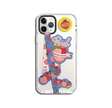 Elago ESTRAP-BLPEACH Phone Strap for Smartphones - Blue Strap & Peach