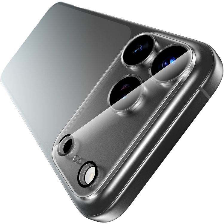 عدسة شفافة من Green Lion لجهاز iPhone 17 Pro، وضوح عالي الدقة، مقاومة للخدوش، مقاومة لبصمات الأصابع، امتصاص نانو، زجاج متين بدرجة 9H، تصميم مبتكر، شفافية عالية، سهل التركيب - شفاف