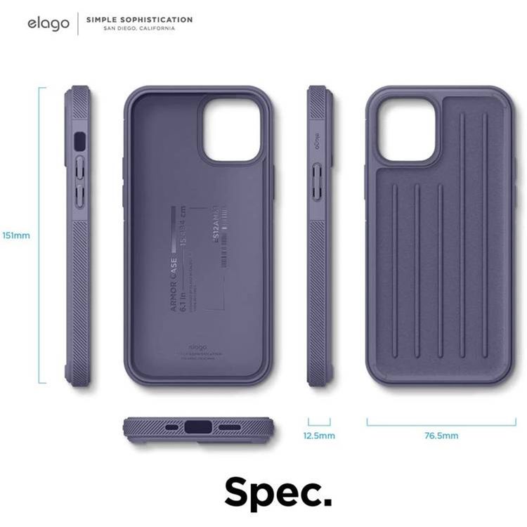 Elago Armor Case for iPhone 12 Pro (6.1") - Lavender Grey