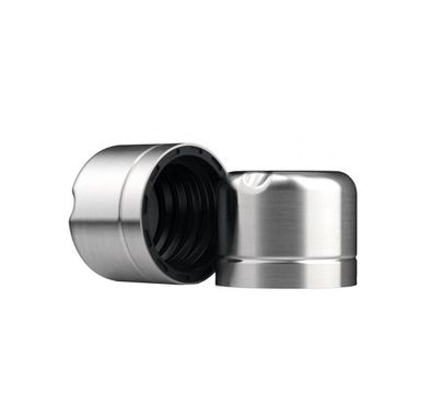 Memobottle Metallic Stainless Steel Lid with Silicone Seal, Leak-Proof Design, Dishwasher Incompatible, Modern & Stylish, Stainless Steel Memobottles Compatibility - Silver
