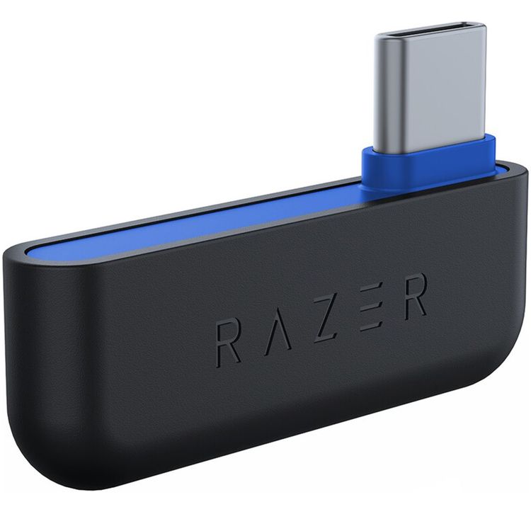 سماعات Razer Hammerhead HyperSpeed متعددة المنصات للألعاب، لاسلكية حقيقية، عمر بطارية يصل إلى 30 ساعة، إلغاء الضوضاء، إضاءة خلفية، شحن عبر USB Type-C - اللون الأبيض