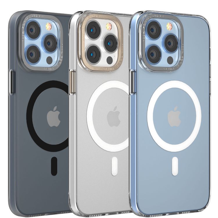 Comma Gold Armor Series Magnetic Case for iPhone 14 Pro Max - Silver