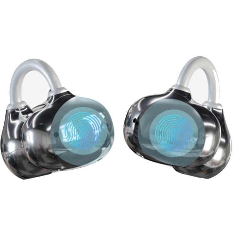 Green Lion Malibu Wireless Earbuds with Voice Assistant, Lightweight Design, Clear Voice Calls, Open-Ear Audio, Bluetooth Version 6.0, 180 Days standby Time, Up to 12 Hours Playtime, Type-C Charging Port, Smart Touch Control - Gray