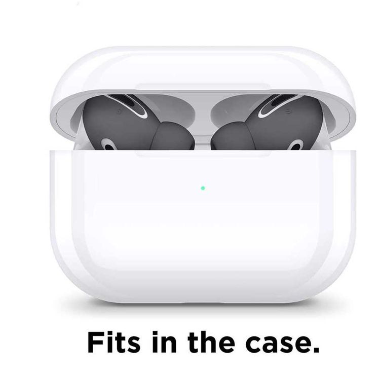 غطاء Elago Airpods Pro Earbuds Plus مع أطراف مدمجة (6 أزواج) - رمادي