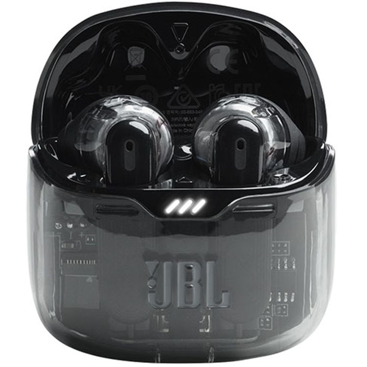 JBL Tune Beam True Wireless Earbuds In-Ear with Mic, Water & Dust Resistant, Bluetooth 5.3, Ambient Aware & Talk Thru, Multi-Point Connection, Active Noise Cancelling, Touch Control, Fast Charge - Ghost Black