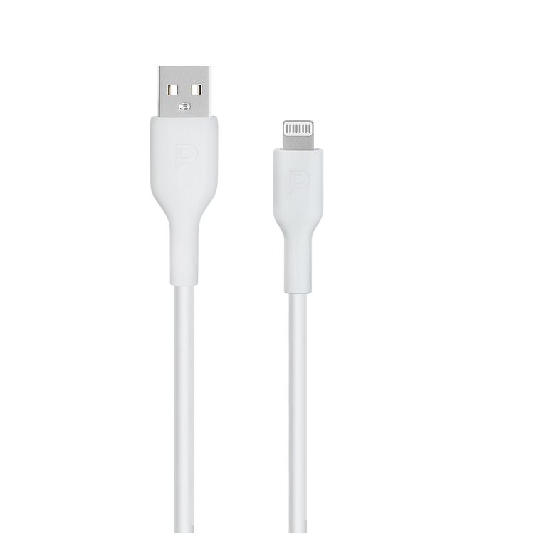 Powerology USB-A to Lightning Data Sync & Charge 1.2m - White