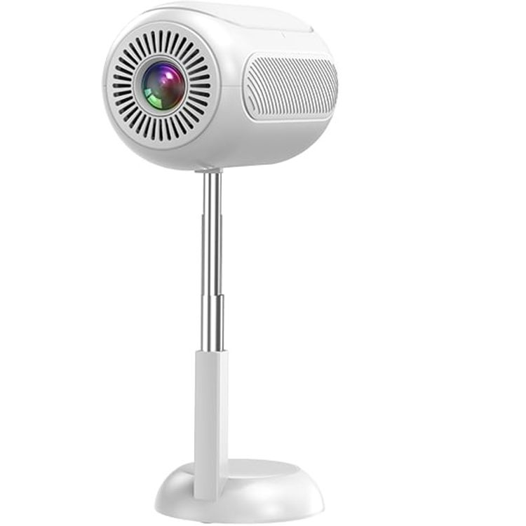 Green Lion Venus 4K Portable Projector, Elegant & Portable, Wireless/Wired Screen Casting, Support 4K Video Playback, Hidden Bracket Projector, HIFI Sound Quality, Flexible Installation, 1GB Ram & 8GB Rom - White