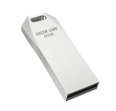 Green Lion High Speed Flash Drive - 64GB - Silver