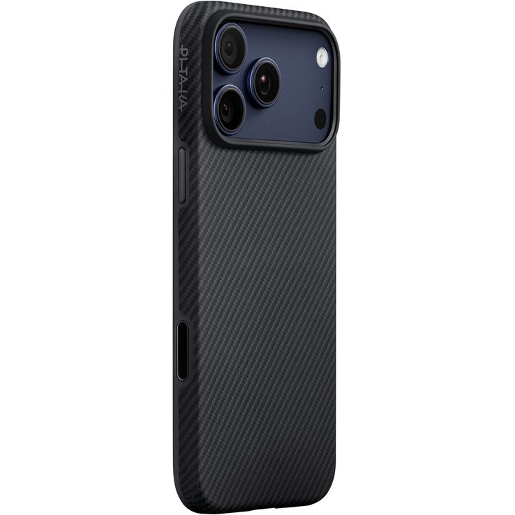 Pitaka Aramid UltraGuard Case for iPhone 17 Pro with MagSafe compatible, Carbon Fiber Material, Scratch resistant, wear resistant, Slim & Lightweight - Black / Gray