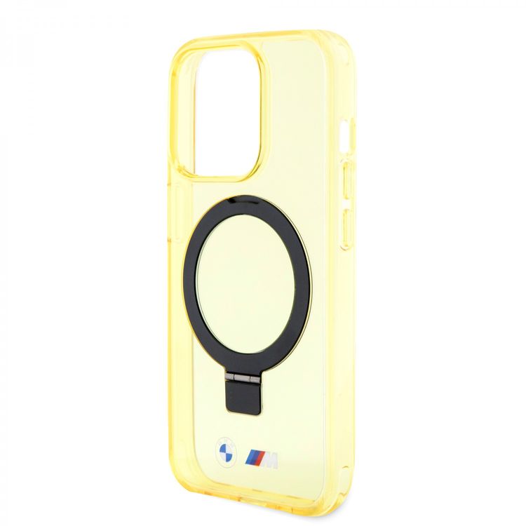 BMW iPhone 15 Pro For MagSafe IML Case with Ring Stand  - Yellow