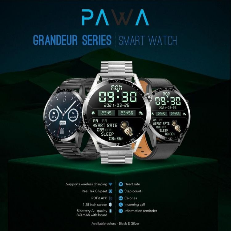 PAWA Opulent Series Smart Watch - Black
