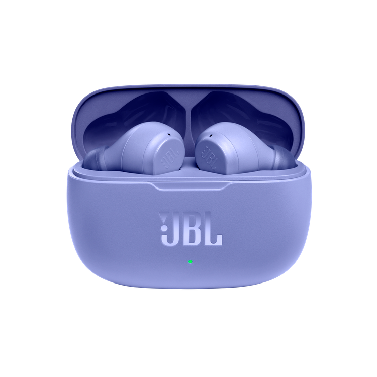 JBL Wave 200TWS True Wireless In-Ear Headphones with Touch Control Calls & Voice Assistant, Deep Bass, 20-hours Playback, Bluetooth Earbuds Purple