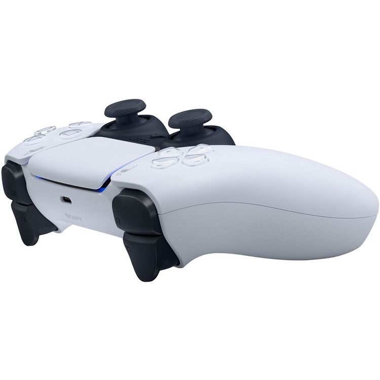 Sony PS5 PlayStation Dual Sense Wireless Controller with Built-in Microphone & Speaker, Haptic Feedback, 14 Keys Total, Adaptive Triggers, Motion Sensor - White