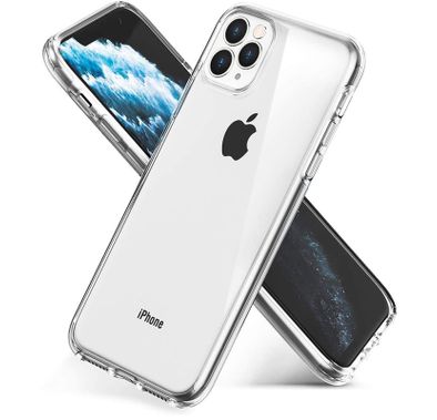 Comma Hard Jacket Phone Case for iPhone 11 (6.1") Anti-Scratch, Shock & Drop Protection Back Cover - Crystal Clear