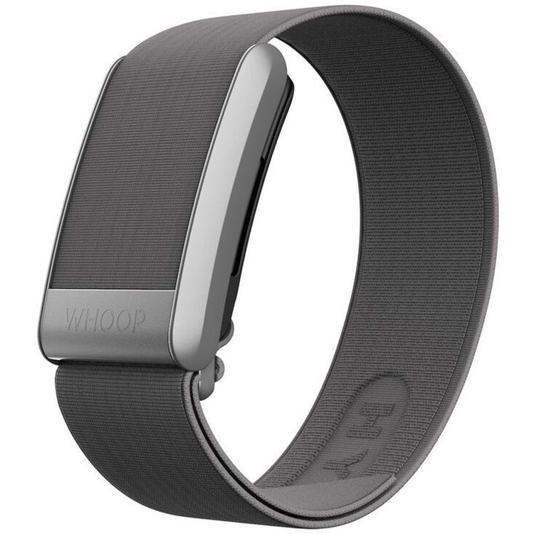 WHOOP HydroKnit Wristband for WHOOP 4.0, Quick Drying, 24cm Length, Stainless Steel, Adjustable for All Wrist Sizes, Polyester & Elastane - Storm Grey