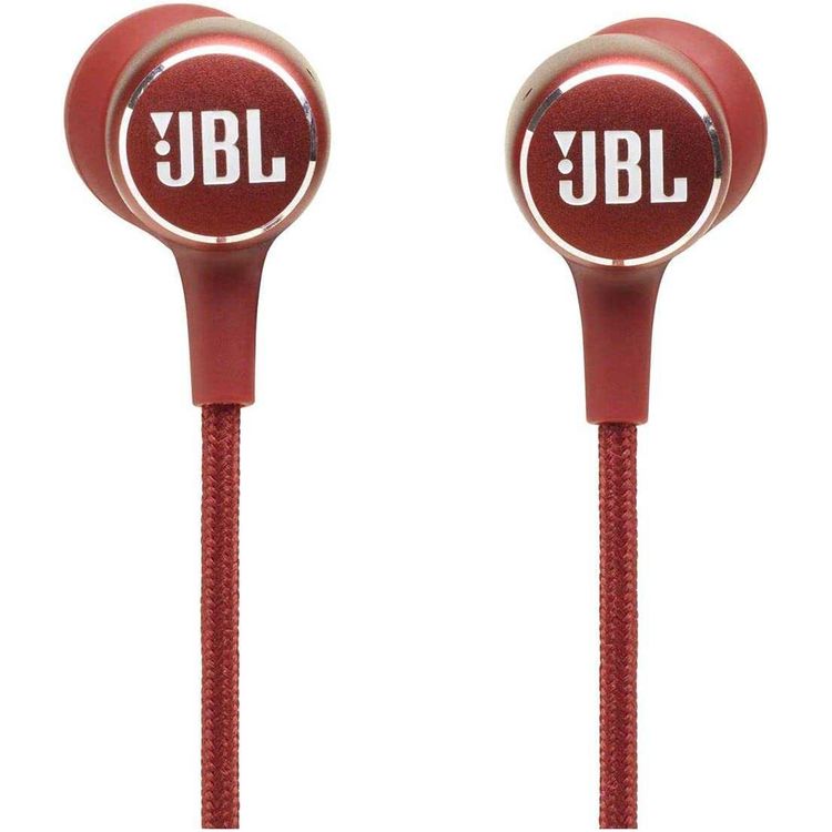 JBL Live 220BT Refurbished In-Ear Neckband Wireless Headphones with Voice Control, 10-hours Battery Life, 4-button Remote with Microphone - Red