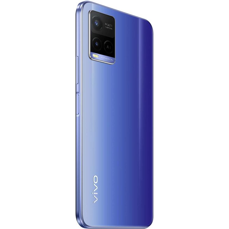 هاتف Vivo Y21 ثنائي الشريحة ، 4Gb Ram ، 64 جيجا بايت ، 4G Lte ، أزرق معدني