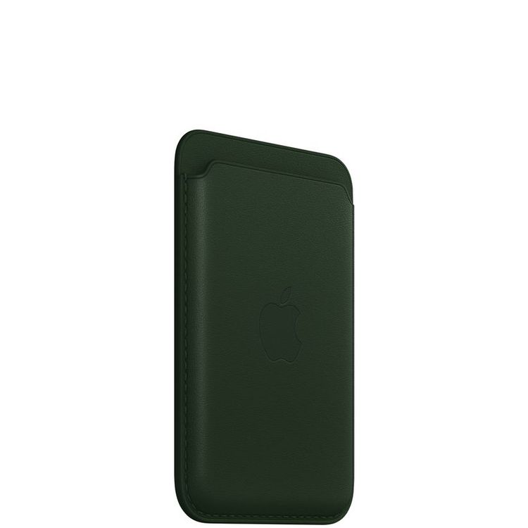 Apple Leather Wallet with MagSafe Compatible for iPhone - Sequoia Green