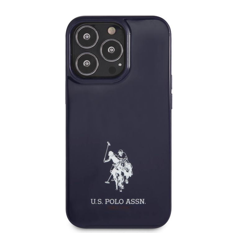 CG MOBILE U.S. Polo Assn. Full TPU Mini Horses Logo USPA Compatible for iPhone 13 Pro (6.1") Drop Resistant, Easy Access to All Ports, Anti-Scratch
