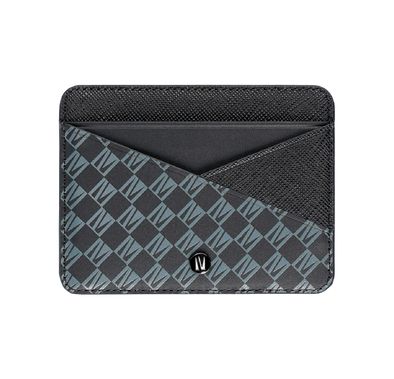 Levelo Tuxedo Leather Wallet with Genuine Leather Material, 6 Card & Cash Slots, Pocket Size, Easy to Carry - Black