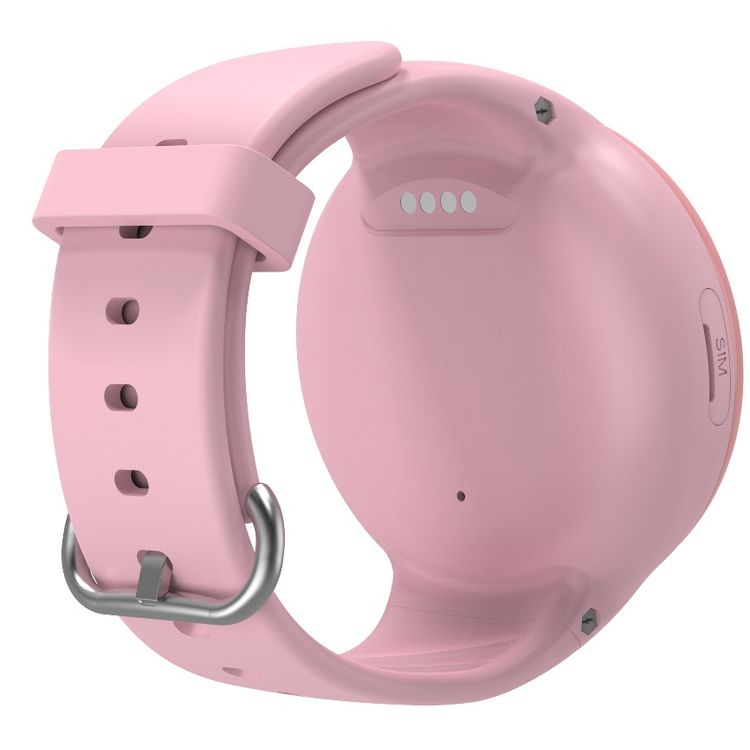 Porodo Kids 4G Smartwatch Android OS with 1.3" Touch Screen Size, WhatsApp, Video Calling, 320 × 320 Pixels Screen Resolution, 700mAh Battery Capacity, IP67 Water Resistant, 3 Hours Charging Time, 2 Days Working Time, Nano Sim Slot, SOS Calling Feature - Pink