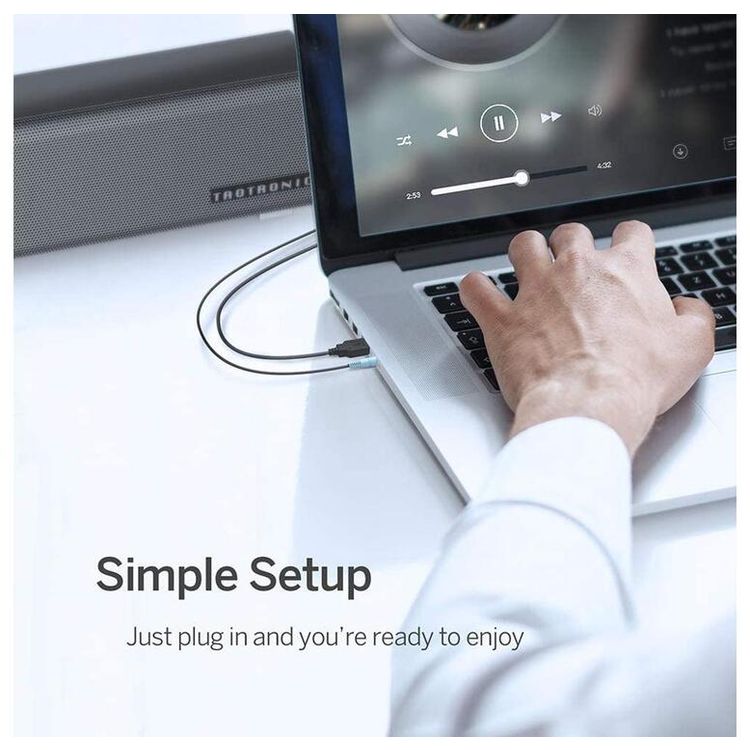 TaoTronics TT-SK018 Mini Soundbar - Gray