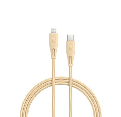 iPhone Cable to Type-C RAVPower RP-CB1004GLD Lightning Cable to Type-C - Gold