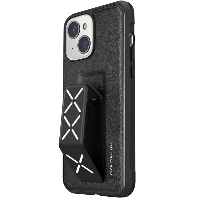 Viva Madrid Synthetic leather Morphix Case with Foldable Multi-functional Handle Grip Stand Compatible for iPhone 13
