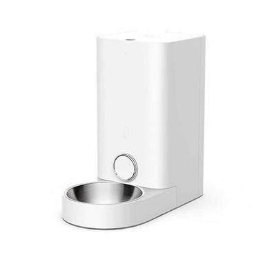 PETKIT Fresh Element Mini Smart Pet Feeder with 2.8L Capacity, Dual Fresh Lock System, Up to 10 Times Usage per Day, Automatic Dosing, Smart Feeding - White