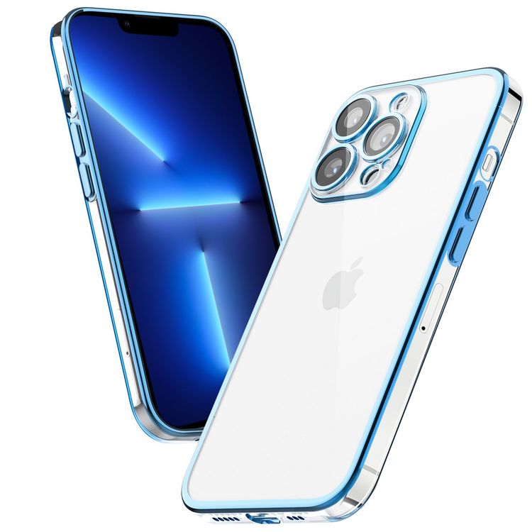 Green Lion Mars Electroplating TPU Case for iPhone 13 Pro ( 6.1" ) - Blue