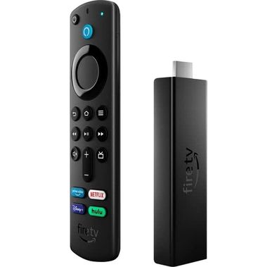 Amazon Fire TV Stick 4K Max WiFi 6 مع جهاز تحكم عن بعد صوتي Alexa الجيل الثالث، أسود