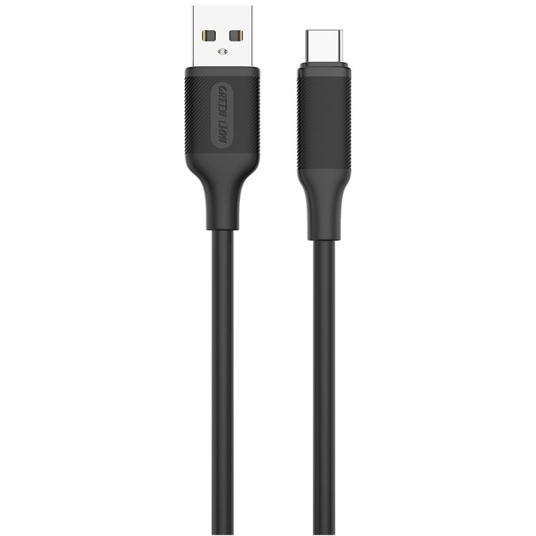 Green Lion Dual QC3.0 Car Charger with USB-A to USB-C Cable, PC Flame Retardant, 40W Power Output Max, Fast Charging, Multiple Protection, Ultra Portable, Compact Design - Black